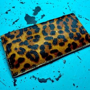 Leopard Print Checkbook Cover